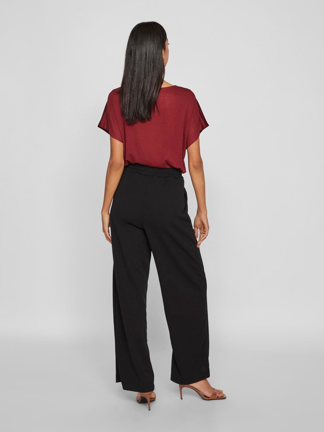 VICLUA Trousers - Black Beauty - VERO MODA & VILA Bergvik